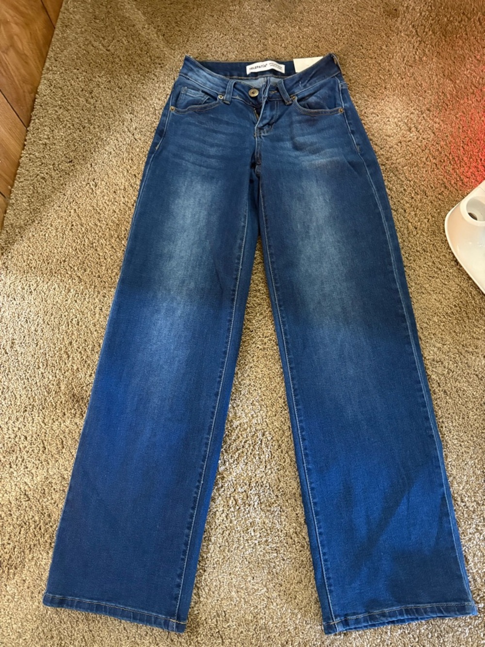 Wide Leg Women’s Jeans - Dark Blue